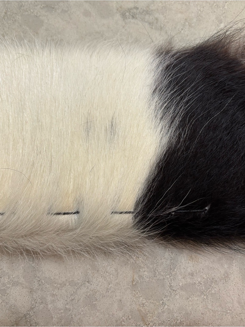 Authentic Cowhide Wallet Clutch in Black & White